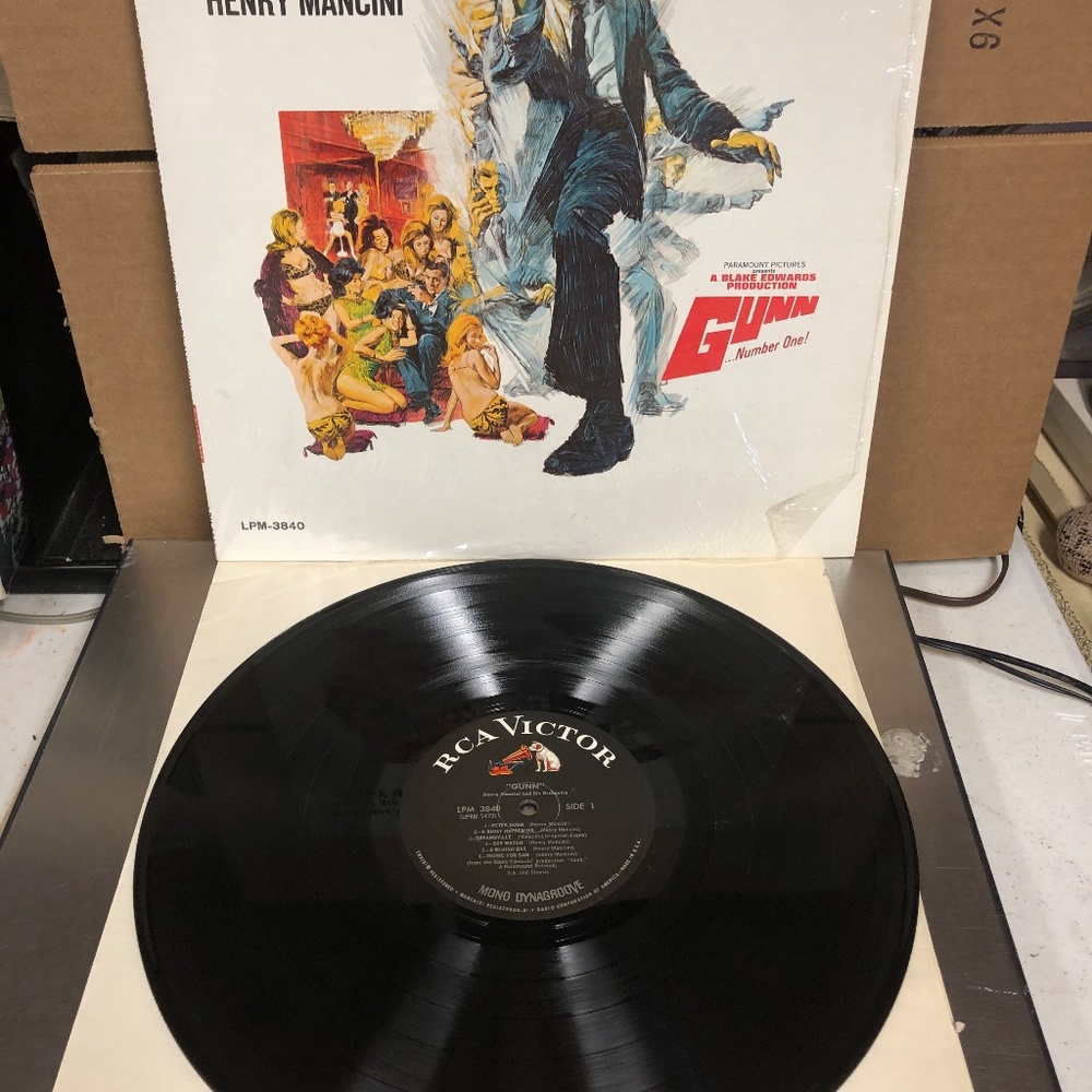 Henry Mancini Gunn LP Vinyl RCA Victor Soundtrack
